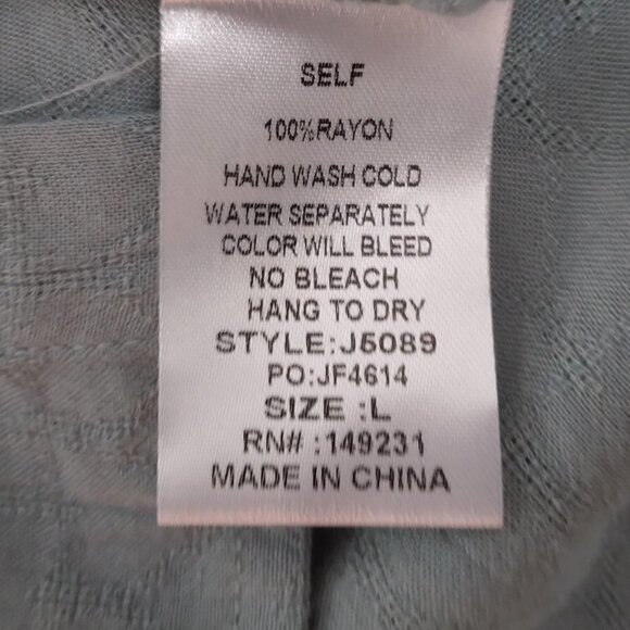 Kori | NWT Sleeveless Button Front Pintuck Blouse Top Green | Size L - Picture 8 of 8